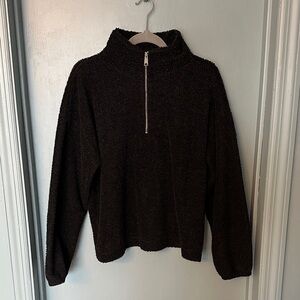 LOFT quarter zip Sherpa pullover
